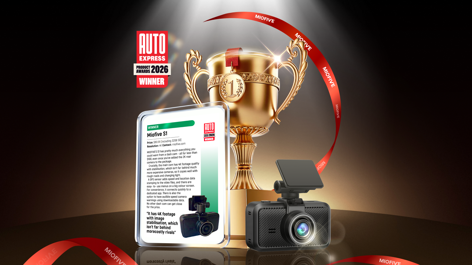 Miofive S1 Crowned "Winner" at Auto Express Product Awards 2026