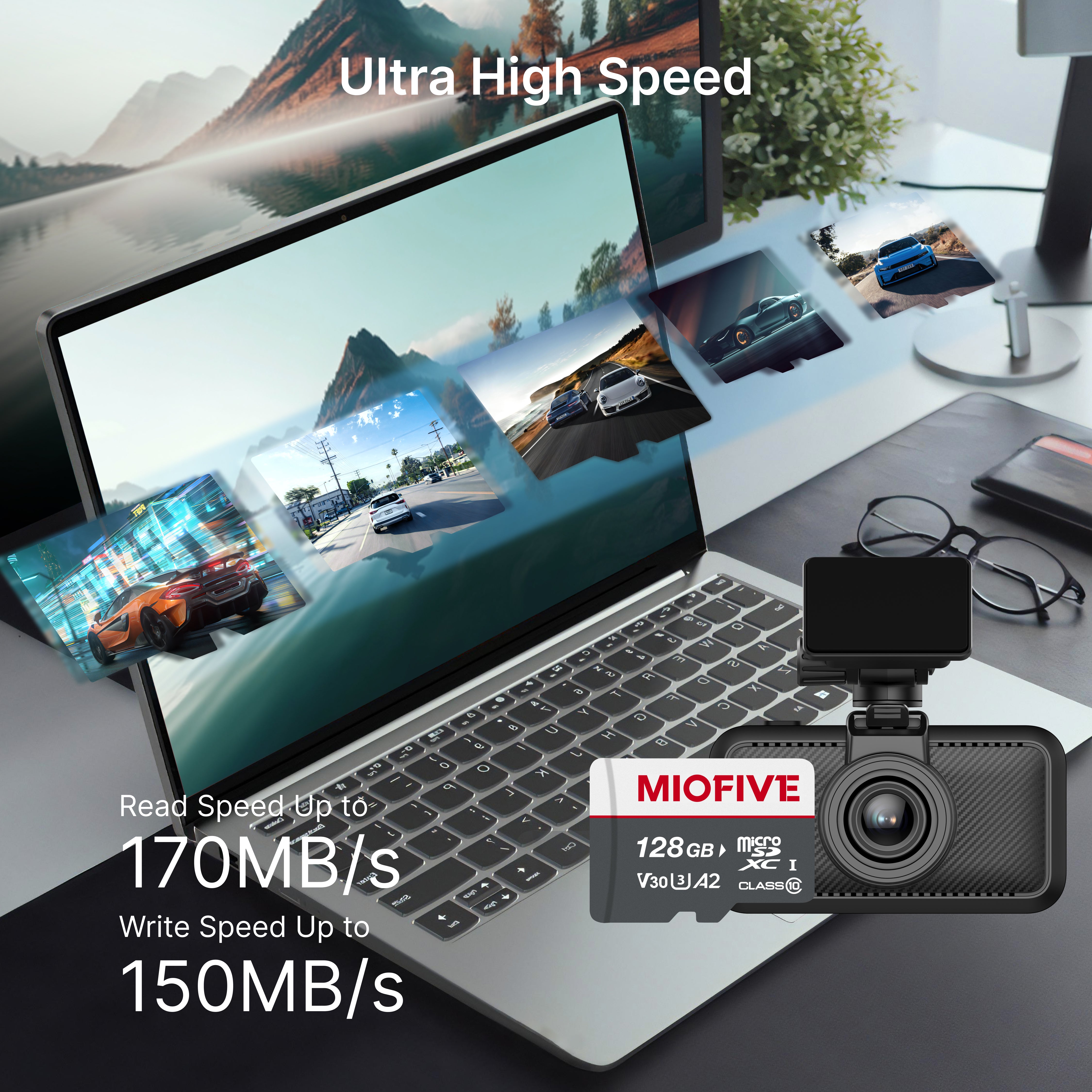 Miofive 128GB microSDXC Memory Card