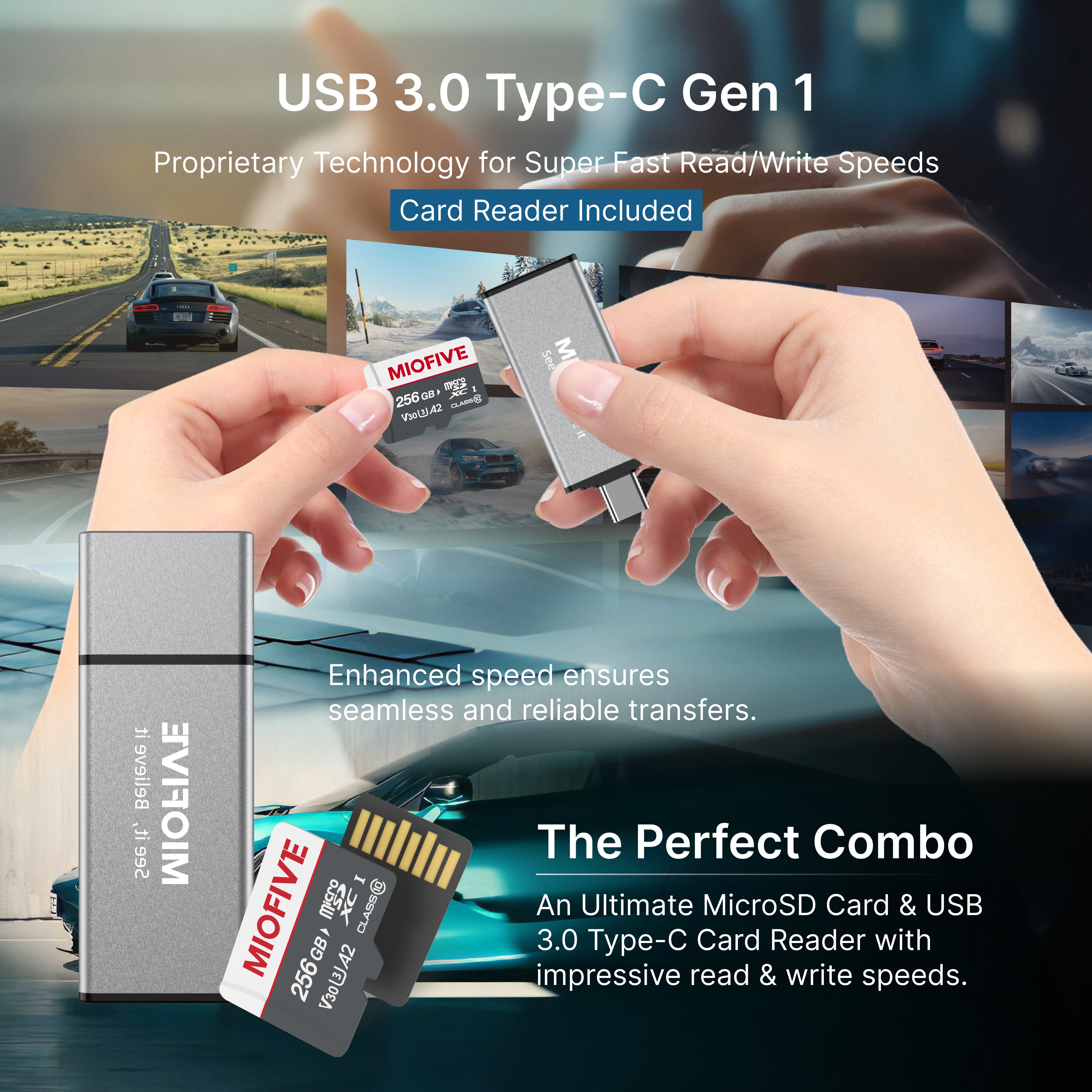 Miofive 256GB microSDXC Memory Card
