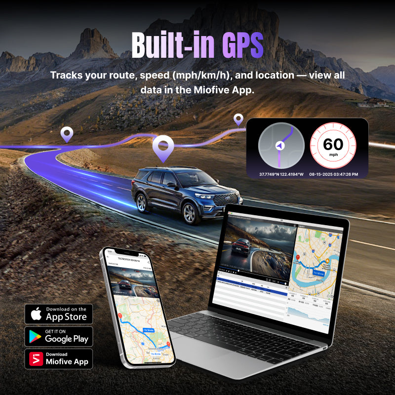 MIOFIVE Dash Cam S1 Pro 4K+2K Dual Dash Camera