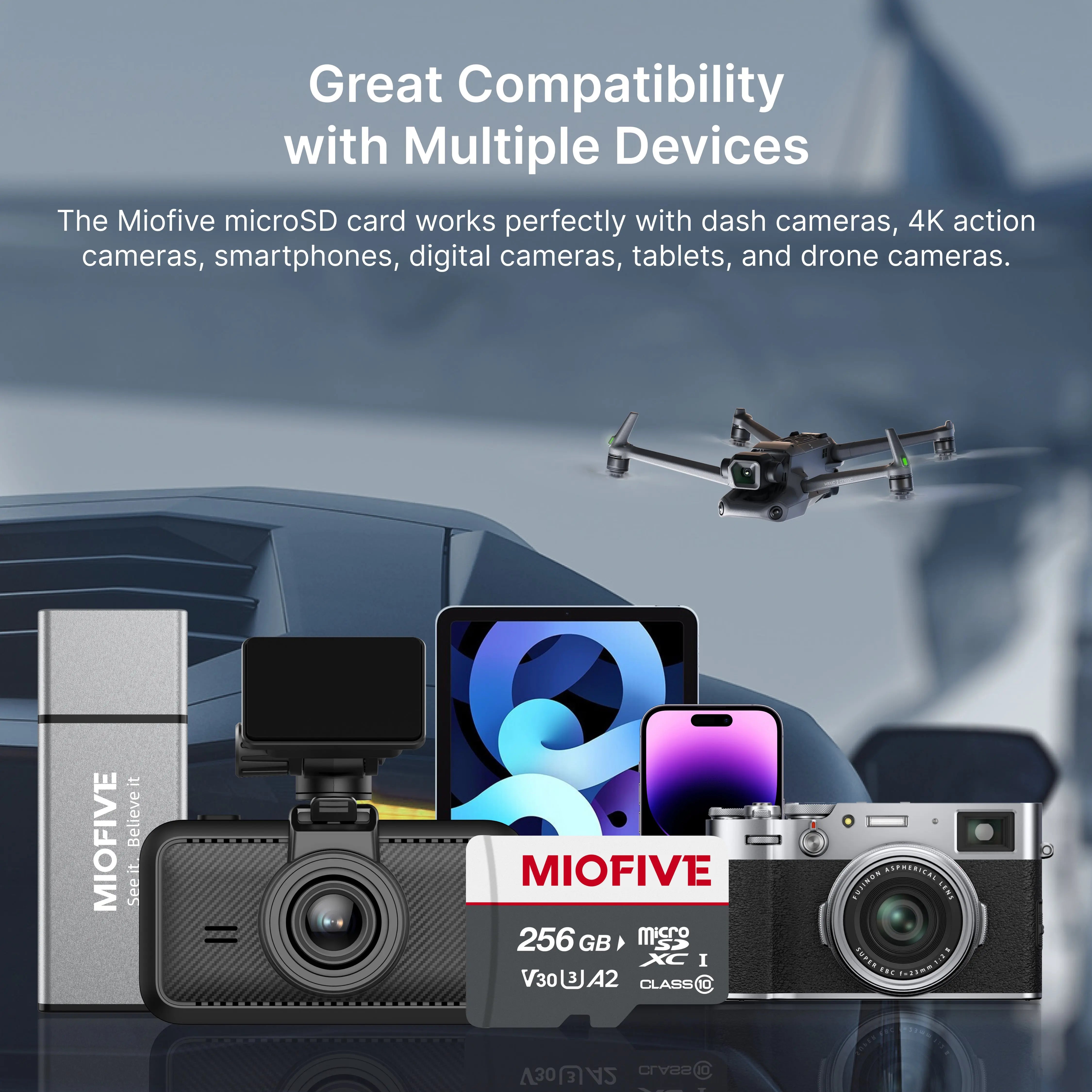 Miofive 256GB microSDXC Memory Card Miofive