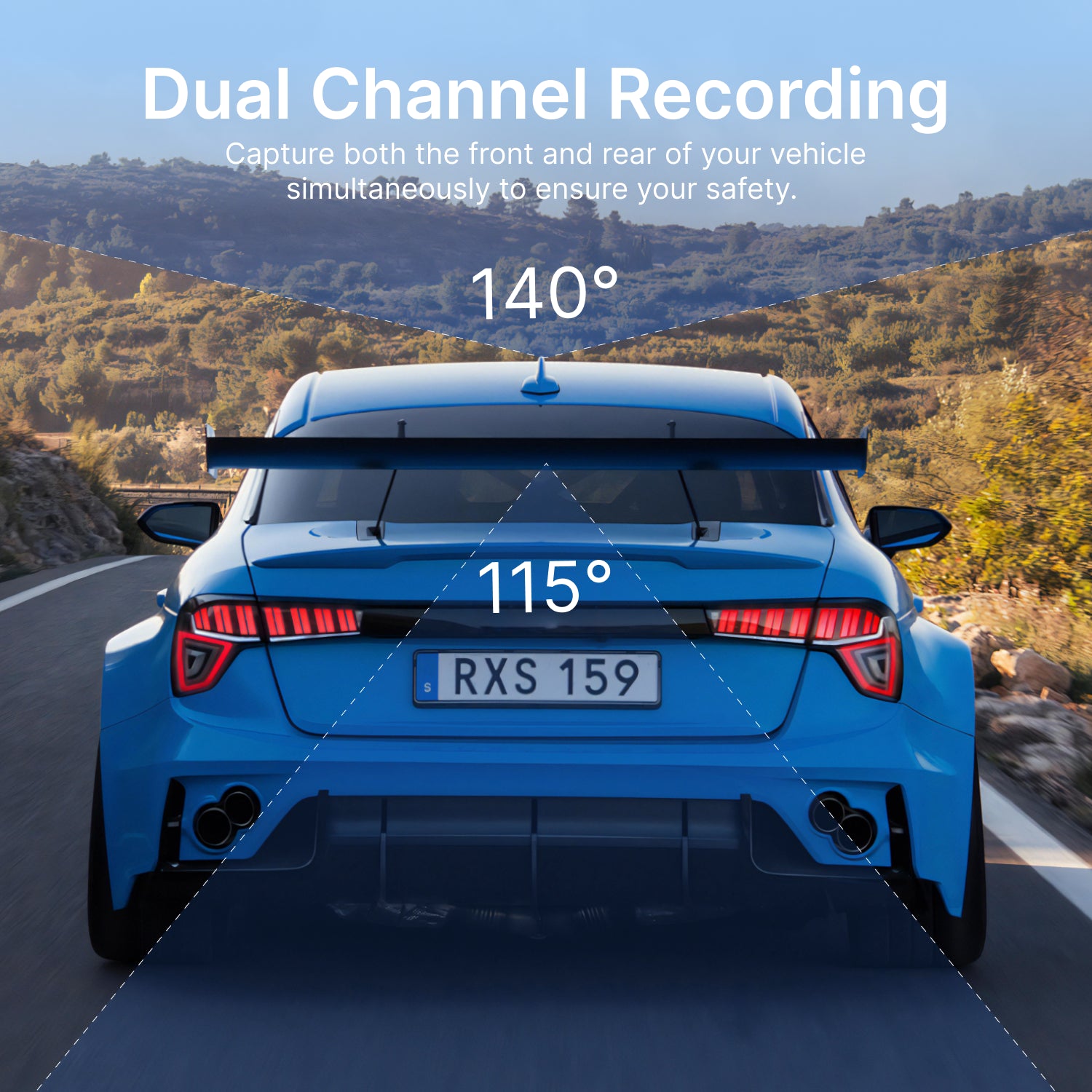 MIOFIVE Dashcam S1 Pro – 4K + 2K Dual Dashcam fürs Auto