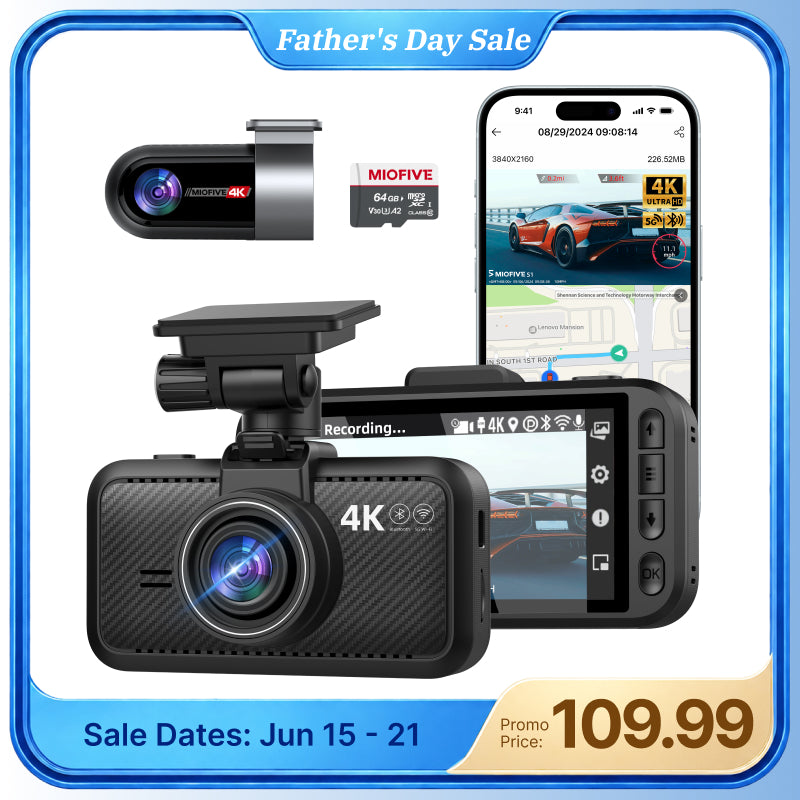 S1 Ultra Dual 4K UHD Front and Rear Dash Camera