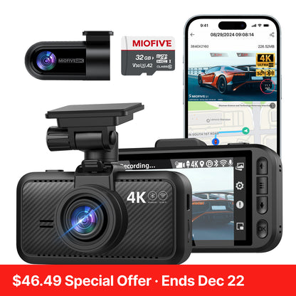 MIOFIVE Dash Cam S1 Pro 4K+2K Dual Dash Camera