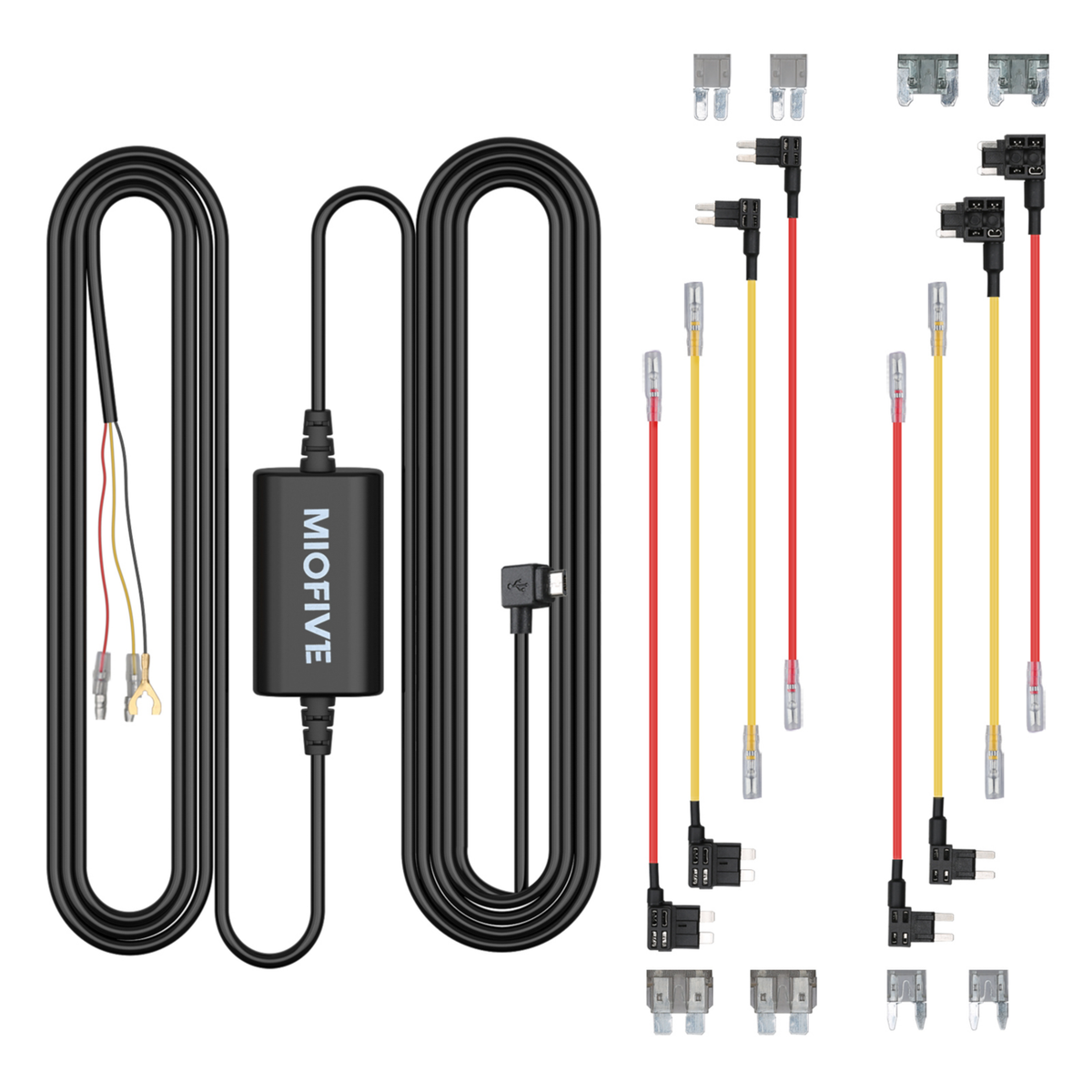 Miofive 11.5ft Micro USB Hardwire Kit for Miofive MF02 Dash Cam (HKW1)