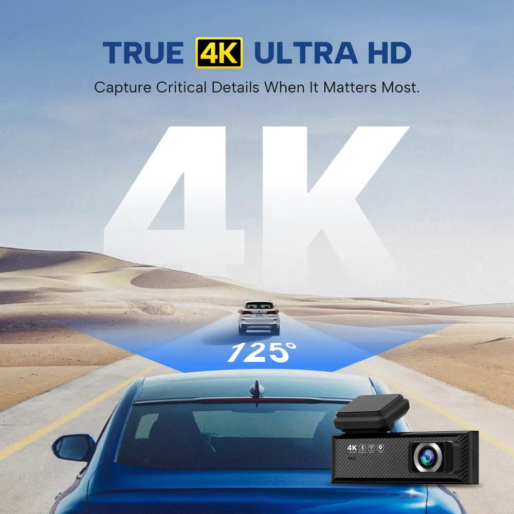 Miofive Mini S 4K Dash Cam, Speed Camera Alert(No SD Card)(UK) Miofive