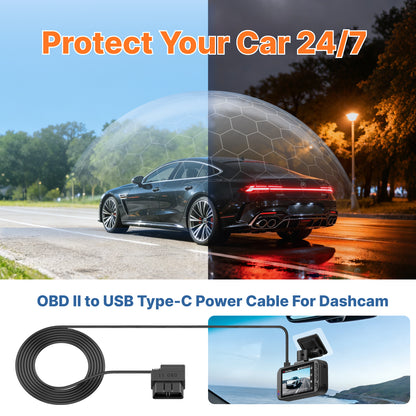 Miofive 3.5M OBD II Power Cable(11.5ft)