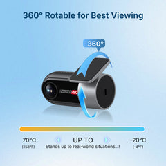 Miofive 4K Rear Camera for Miofive S1/S1 Pro/S1 Ultra Dash Cams