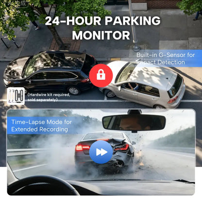Miofive Mini S 4K Dash Cam, Speed Camera Alert(No SD Card)(UK) Miofive