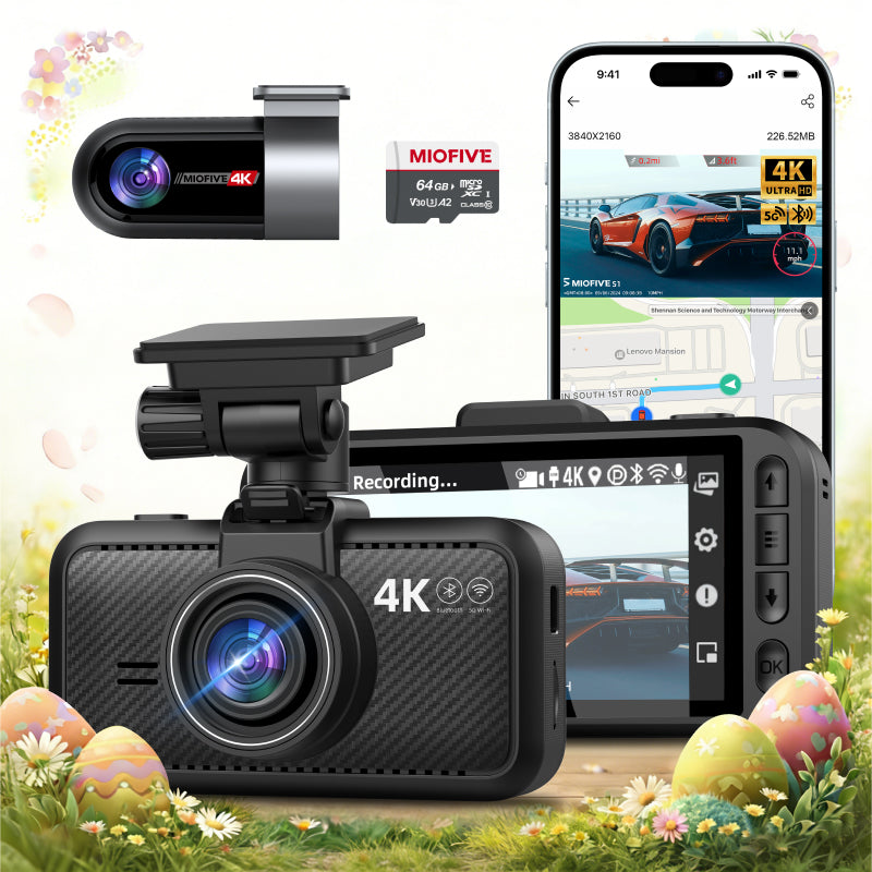 MIOFIVE Dash Cam S1 Ultra 4K+4K UHD Dual Dash Camera