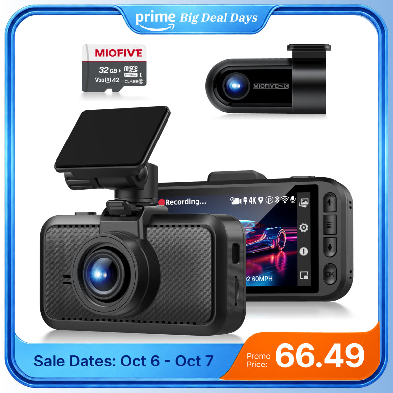 Miofive S1 Pro True 4K+2K Dash Cam for Accident Evidence & Free 32GB Card
