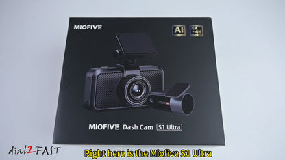 S1 Ultra Dual 4K UHD Front and Rear Dash Camera