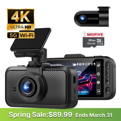 MIOFIVE Dash Cam S1 Pro 4K+2K Dual Dash Camera